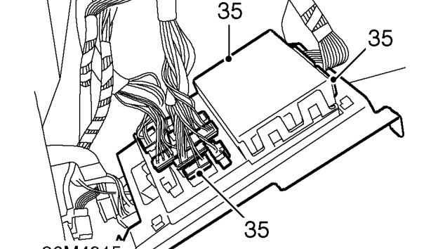 Remove 3 bolts from passenger compartment fuse box.