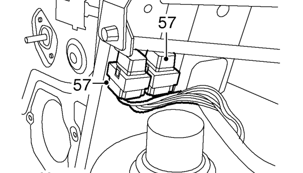 Models with abs: – Pull harness into vehicle interior.