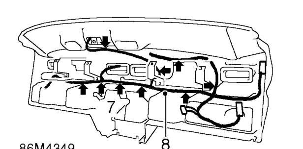 Disconnect 4 Lucars from glove box light and switch.
