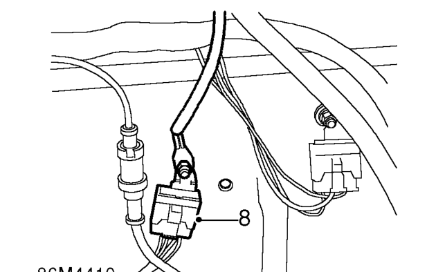 Harness - engine - ’k’ series – Disconnect harness multiplug from fuse box.