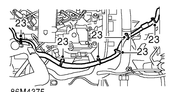 Disconnect Lucar from engine temperature transmitter.
