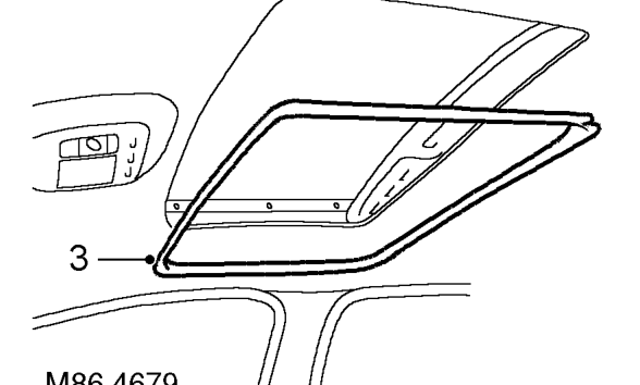 Sensor - volumetric - alarm system - 5 door – Remove LH ’A’ post finisher. See BODY, Interior trim components.