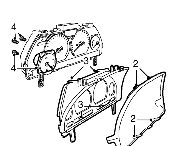 Gauge - coolant temperature – Remove instrument panel. See this section.