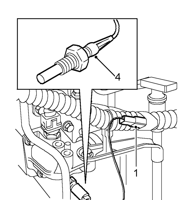 Transmitter - coolant temperature gauge - ’l’ series – Service repair no - 88.25.20