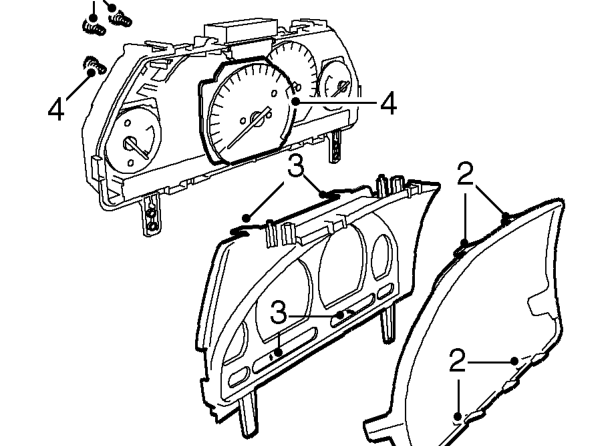 Tachometer – Remove instrument panel. See this section.