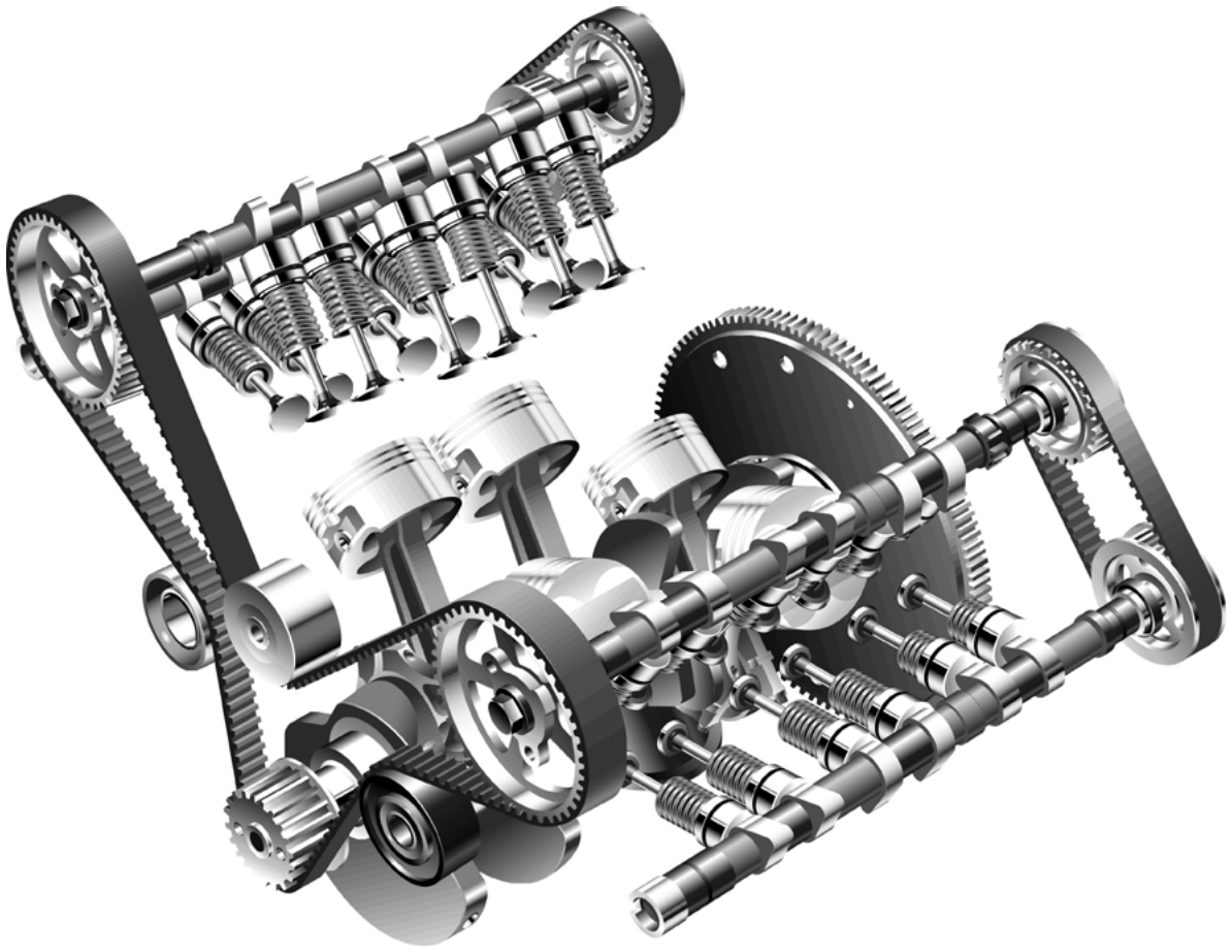 Kv6 engine – internal view