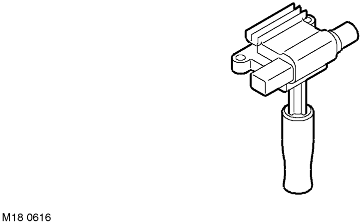 Ignition coils – Two ignition coils are mounted on the camshaft cover above the spark plugs for cylinders 1