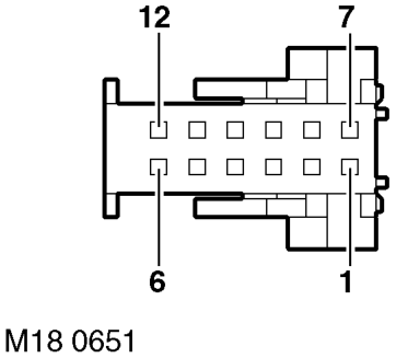 Interface ecu harness connector (c0895) – The interface ECU controls the output of a power supply which is used by the cruise contro