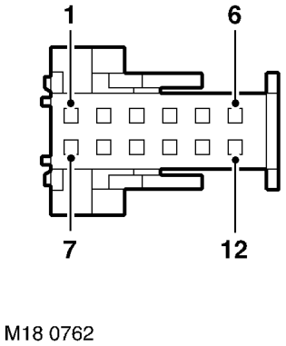Interface ecu harness connector (c1959) – The interface ECU converts the analogue signals from the steering wheel switches into seri