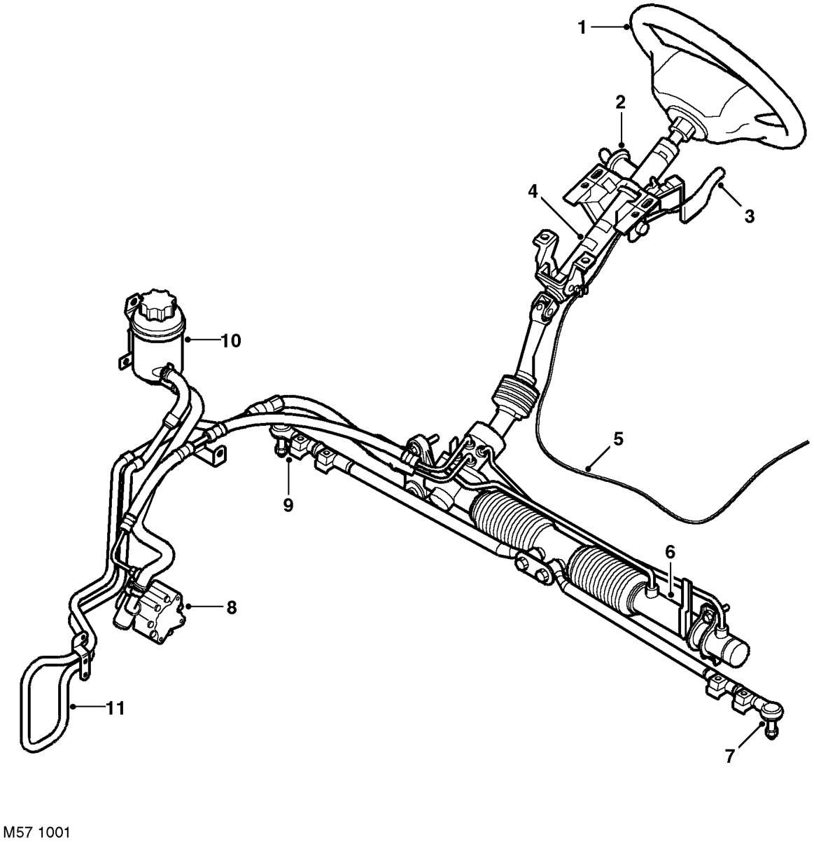 Steering components - td4 – STEERINGDESCRIPTION AND OPERATION