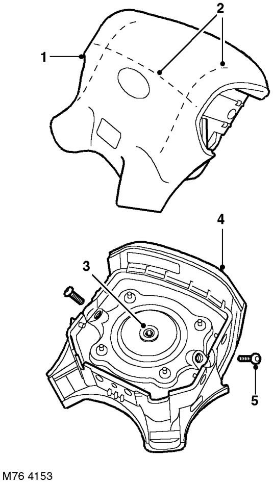 Driver's airbag module components