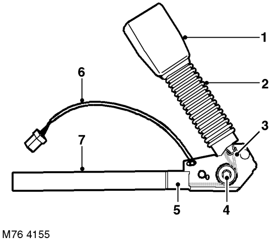 Seat belt pretensioner components – On receipt of a fire signal from the airbag DCU, the igniter ignites the propellant. The b