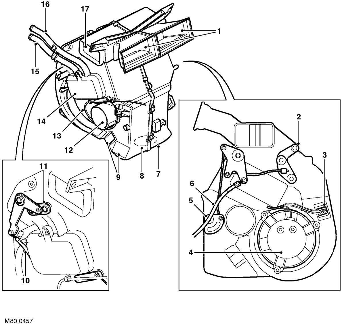 Heater assembly components