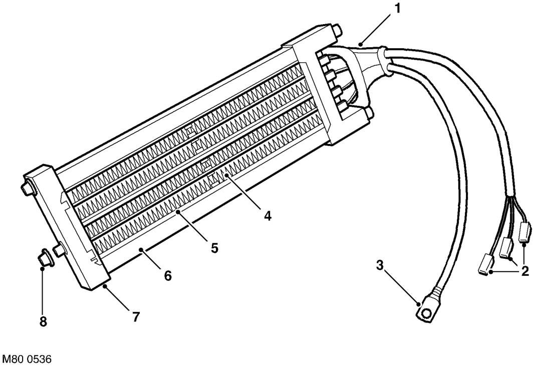 Ptc heater components