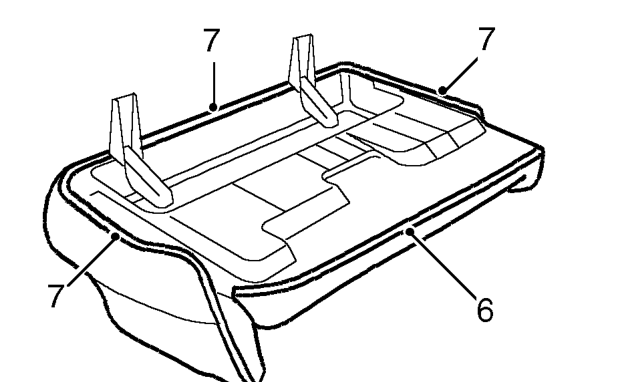 Remove 3 Torx bolts and remove squab from cushion.