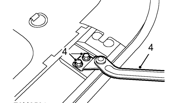 Door assembly - tail – Release and disconnect 3 multiplugs and rear washer tube from lower ’E’ post.