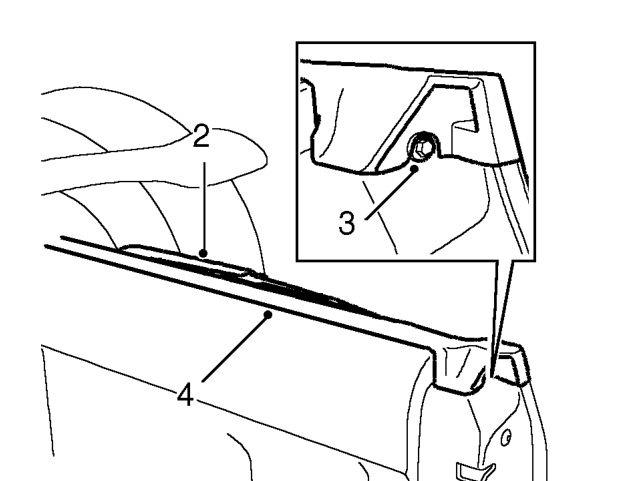Waist seal - tail door – Lower rear screen.