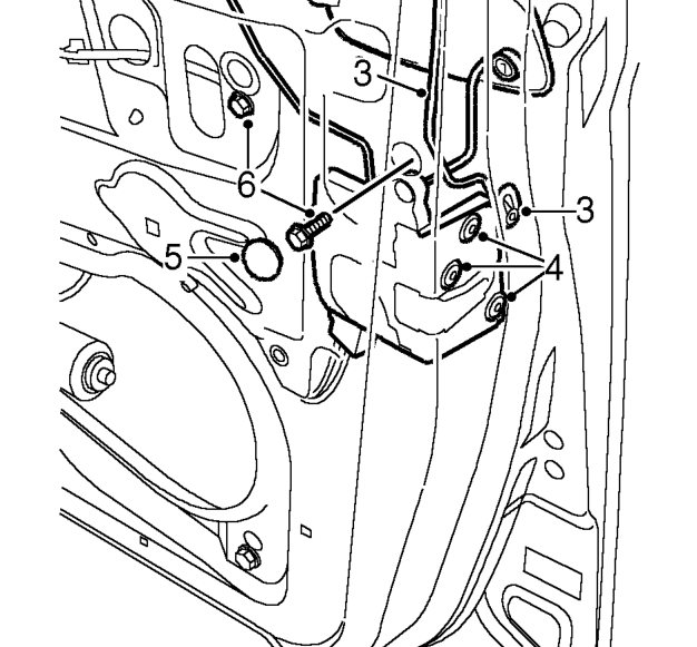 5 door models – Remove front door water shedder. See this section.