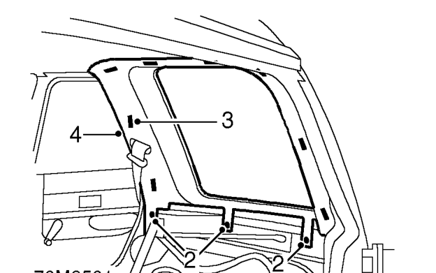 Casing - rear quarter upper - 5 door – Remove rear quarter lower casing. See this section.
