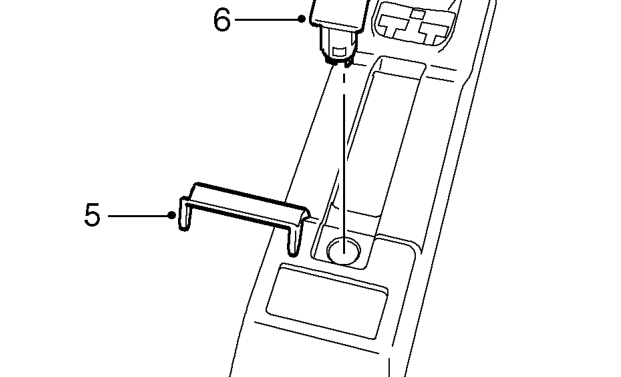 Console - rear – Remove rear console.