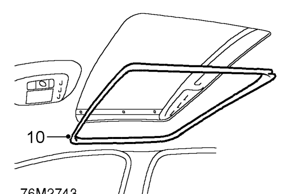 Release headlining from front and rear door aperture seals.