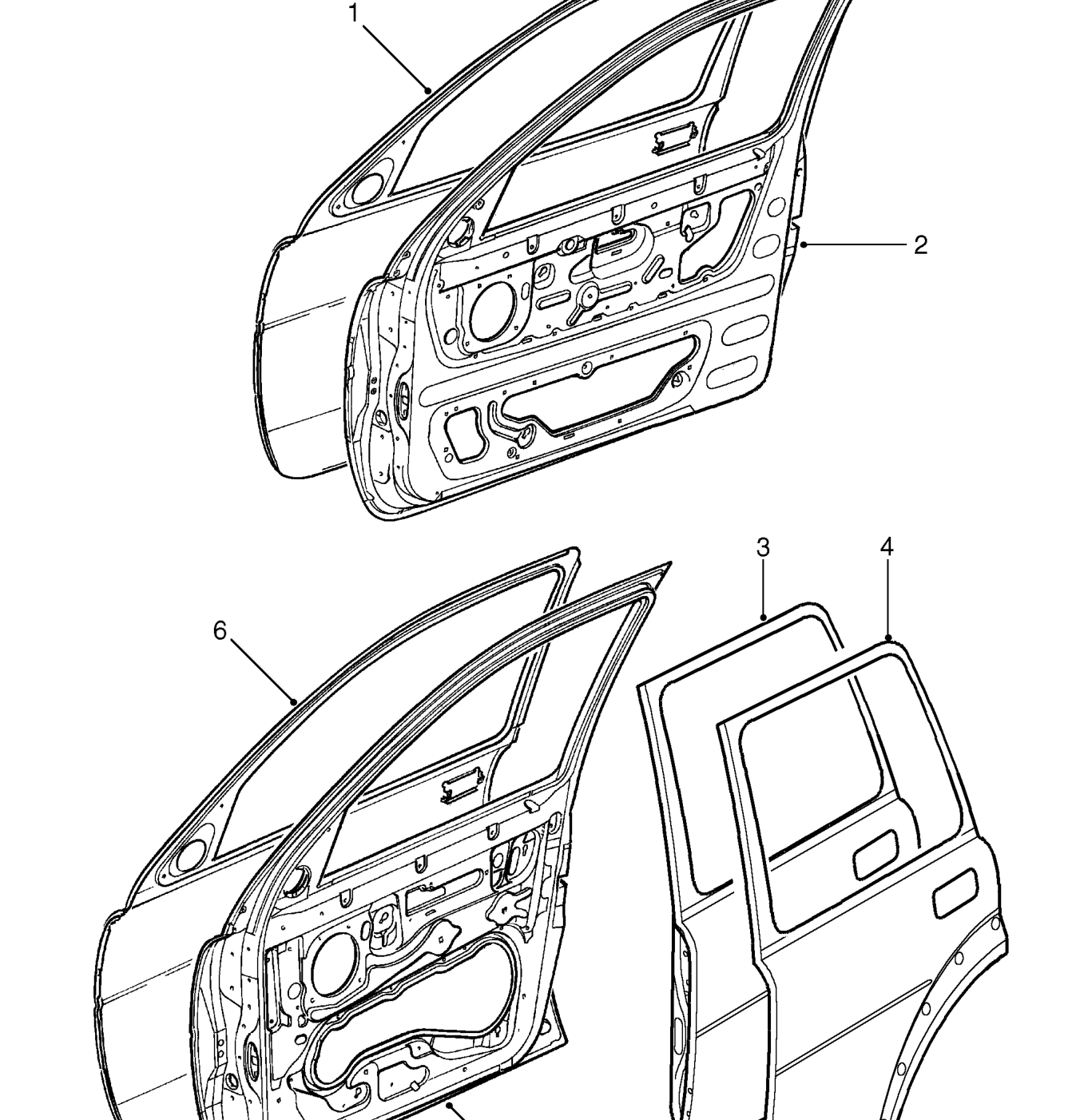 Door assemblies