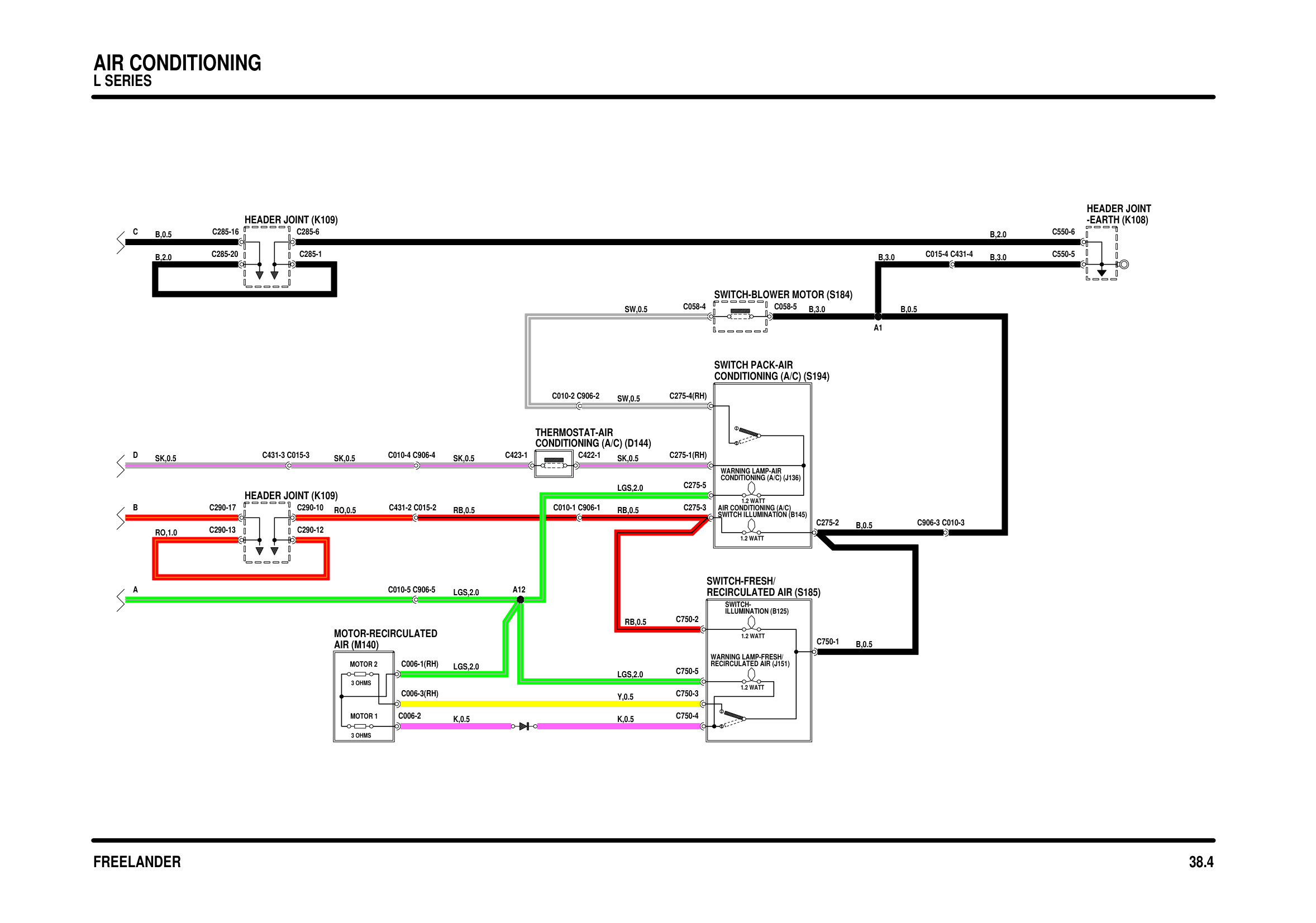 Air Conditioning circuit diagram