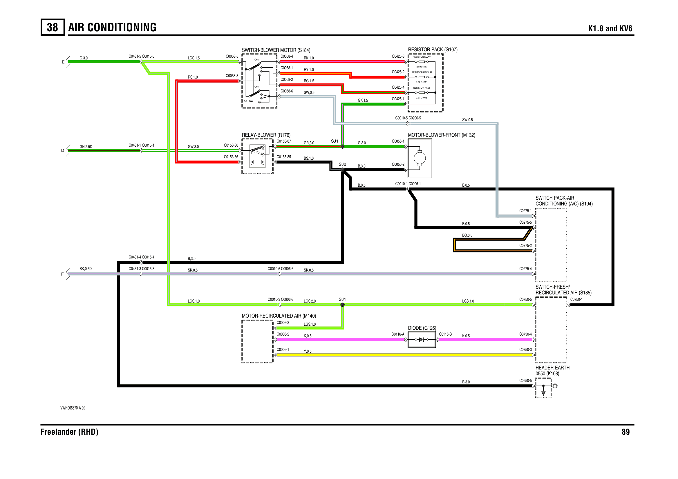Air Conditioning circuit diagram