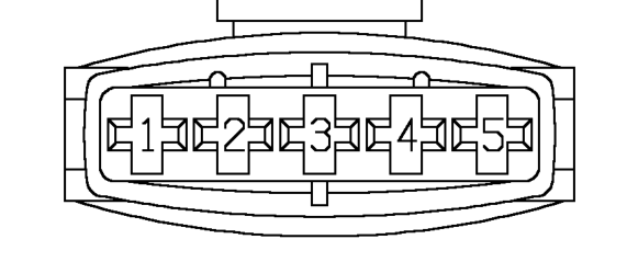 Female – Rear LH side of engine compartment