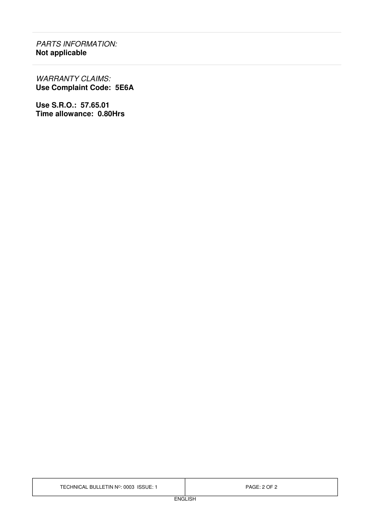 Steering Sensitivity – bulletin page 2