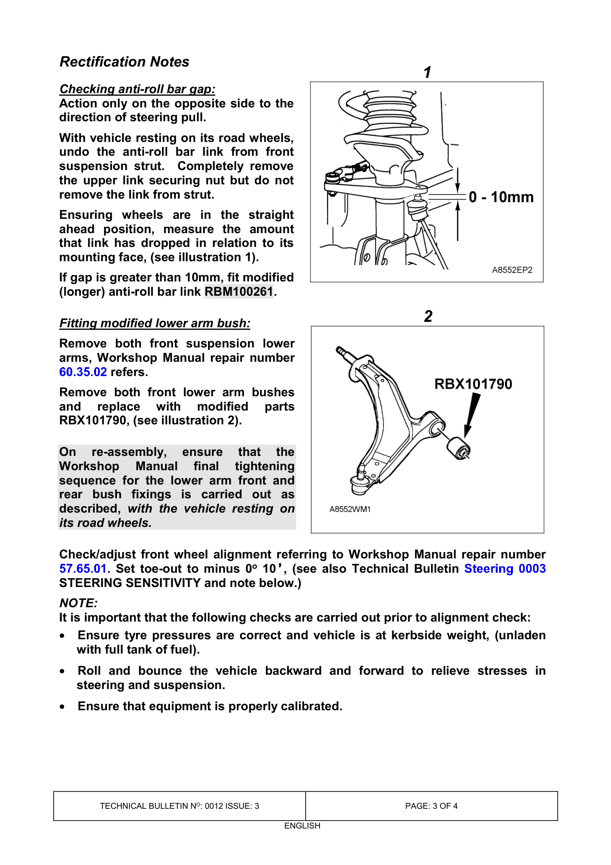 Steering Pulls To One Side - Various – bulletin page 3