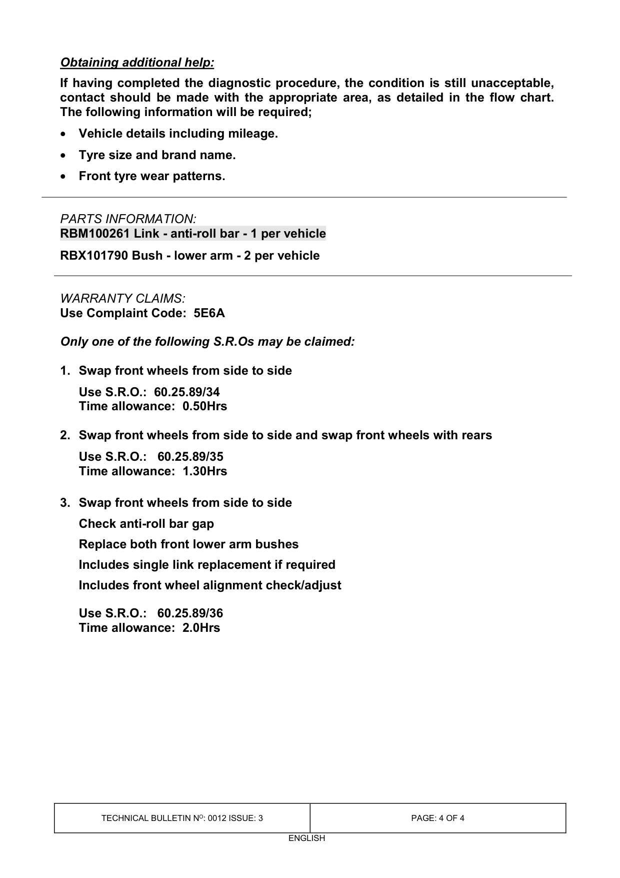 Steering Pulls To One Side - Various – bulletin page 4