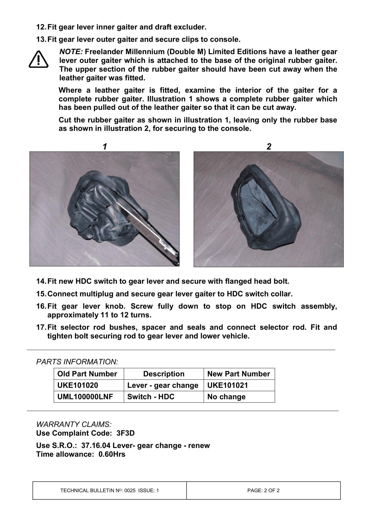 Hill Descent Control (Hdc) Inoperative – bulletin page 2