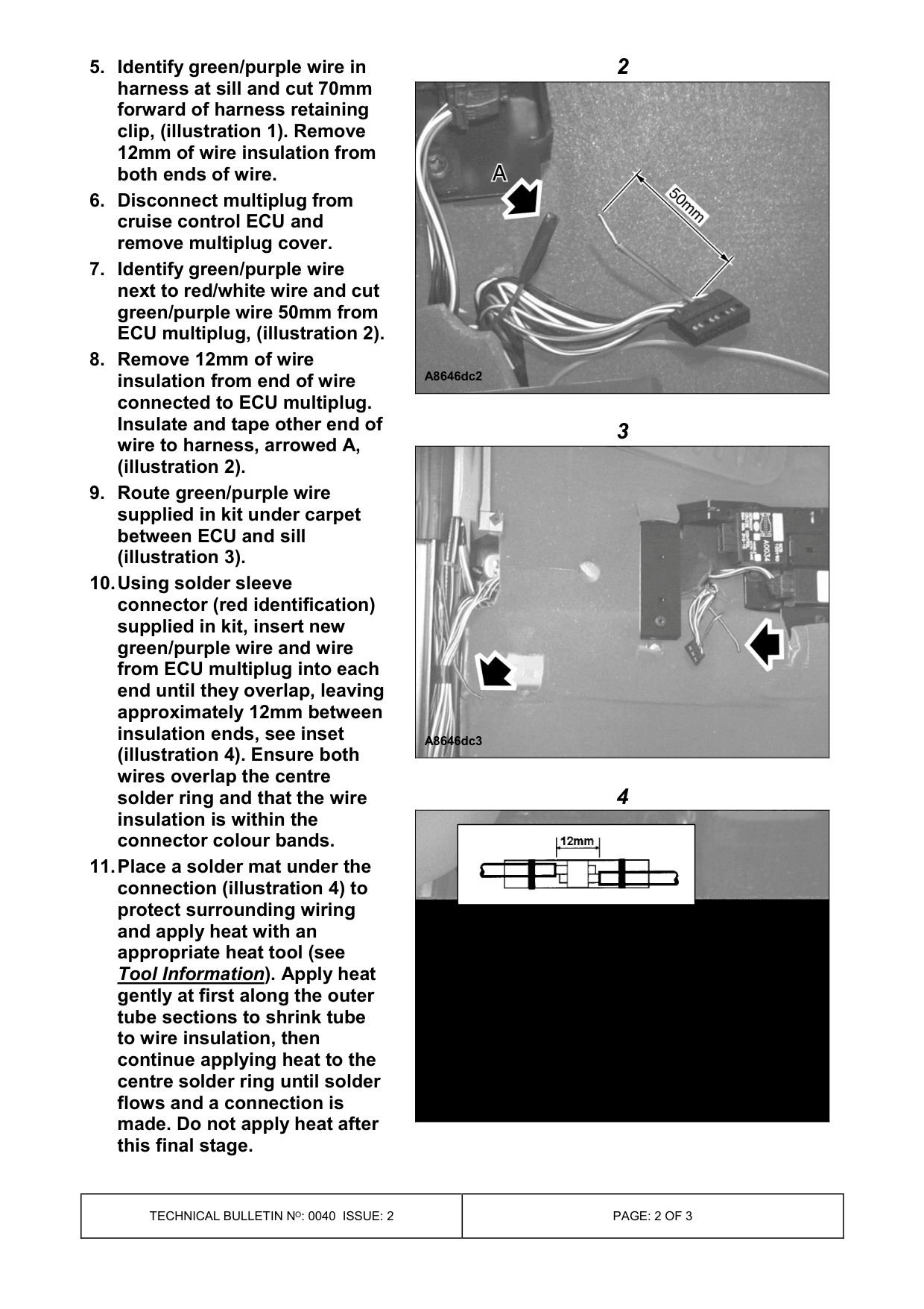 Cruise Control Not Suspending Under Light Brake Pedal Application – bulletin page 2