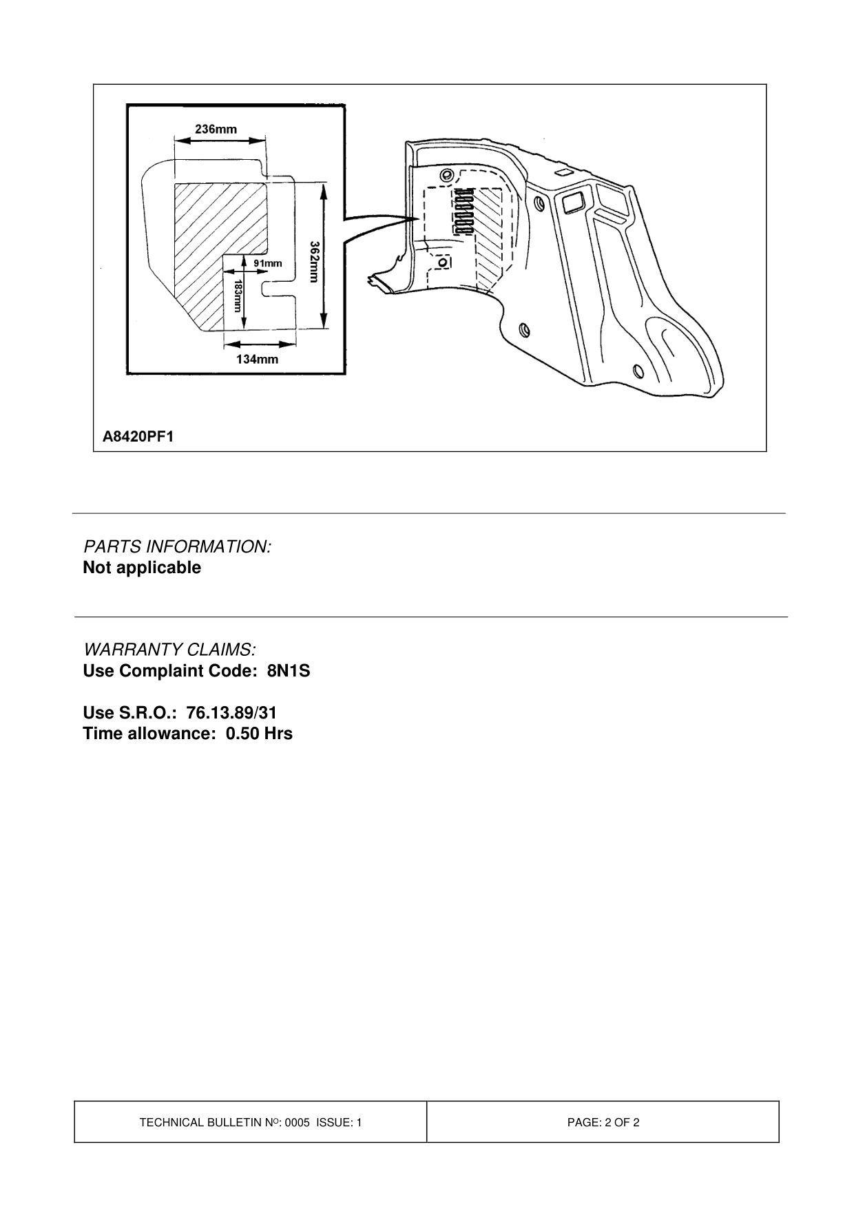 Misting Of Interior Windows - Rear Vent – bulletin page 2