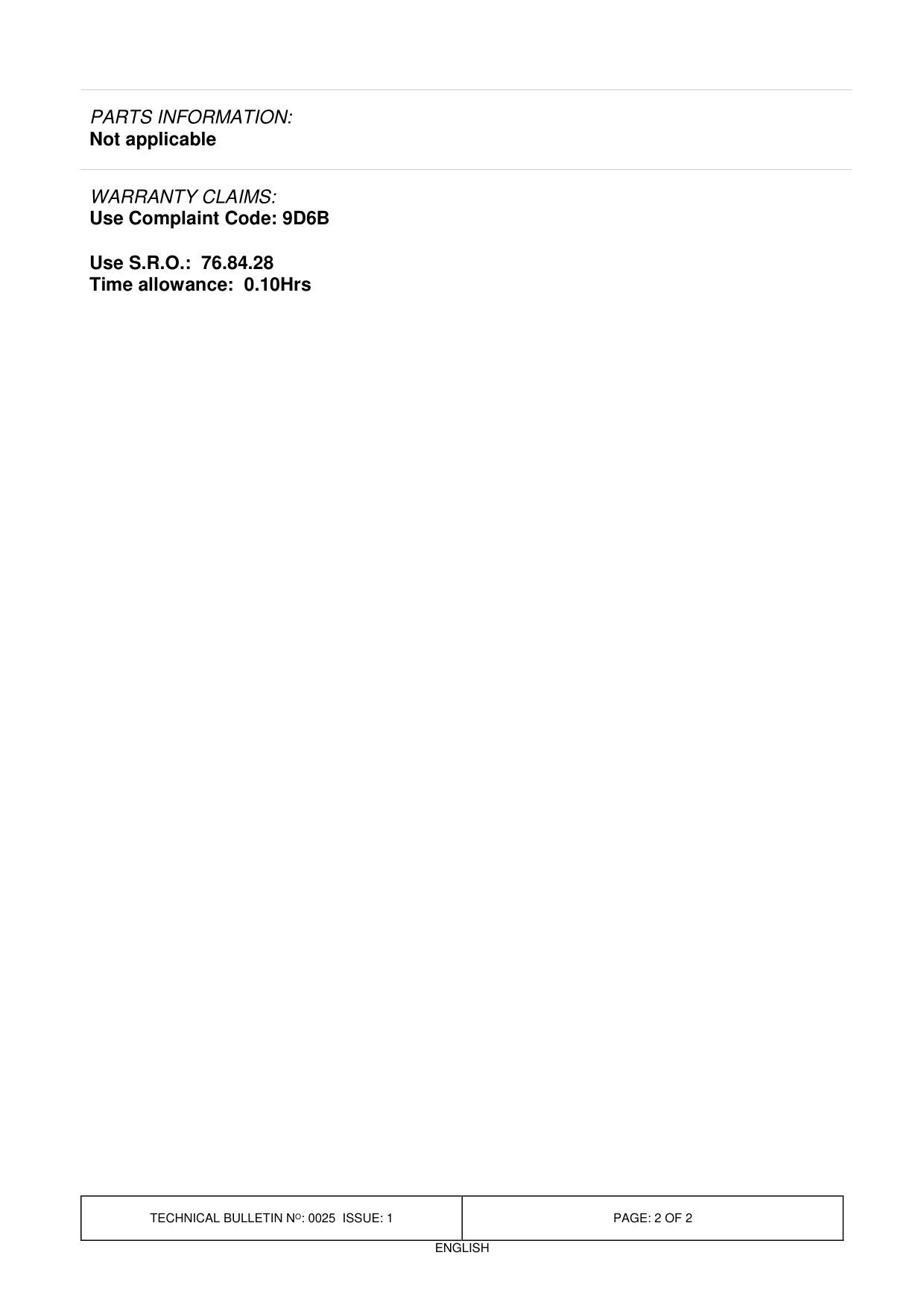 Sunroof Wind Deflector Adrift – bulletin page 2