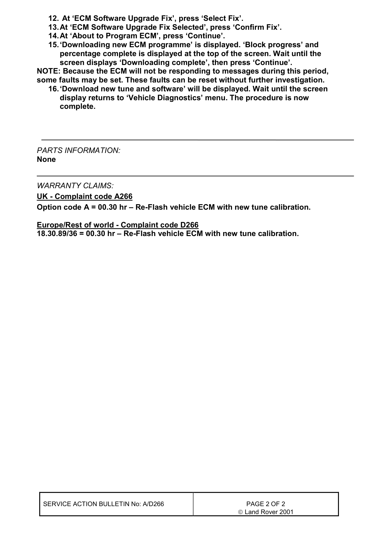 Kv6 Stalling Issue - Tune Update – bulletin page 2