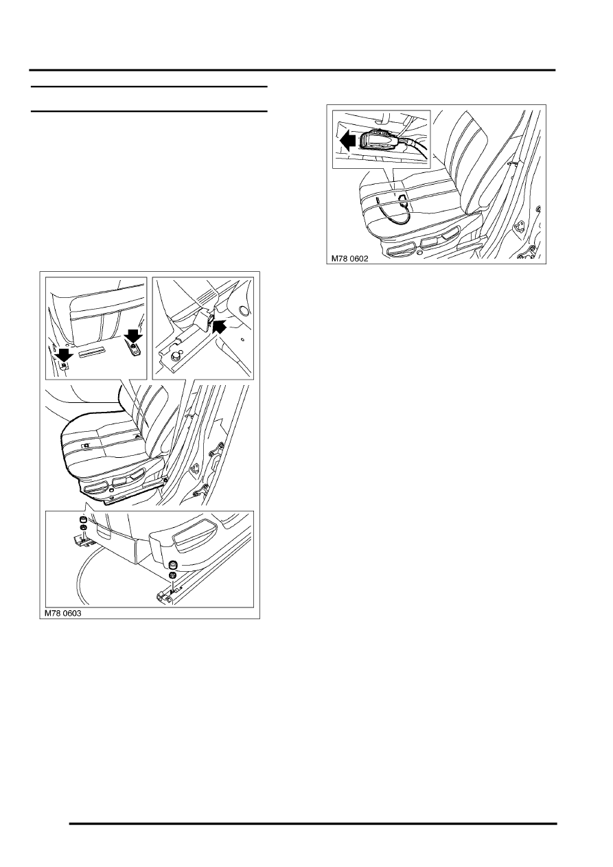 Land Rover Service and Repair Manuals > L322 Range Rover Service Procedures > SEATS