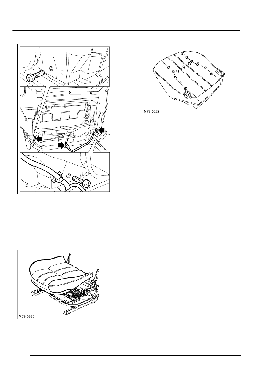 SEATS > REPAIRS > Cover - one piece - front seat cushion - models with  adjustable upper squab > Page 824