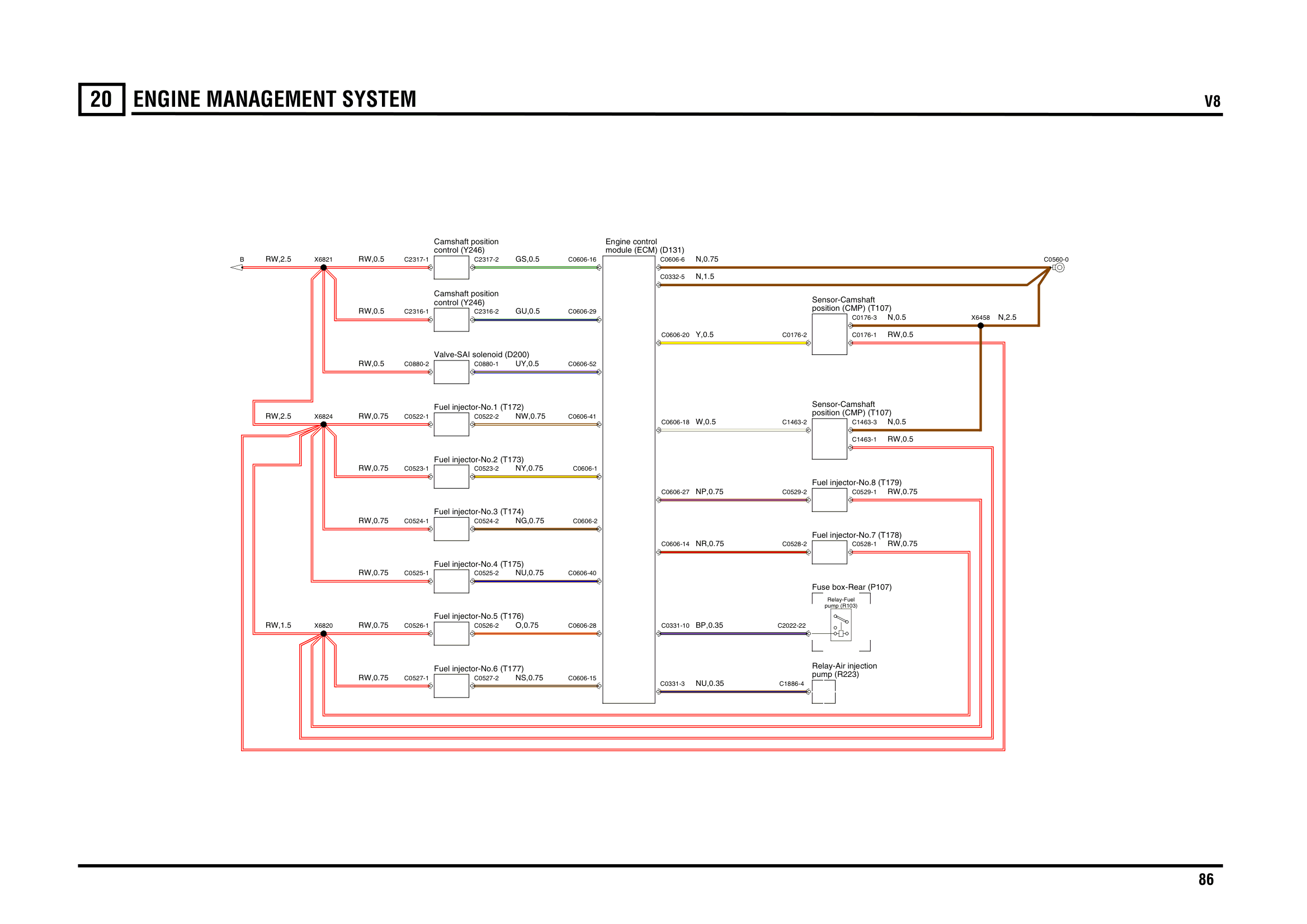 Engine Management System circuit diagram