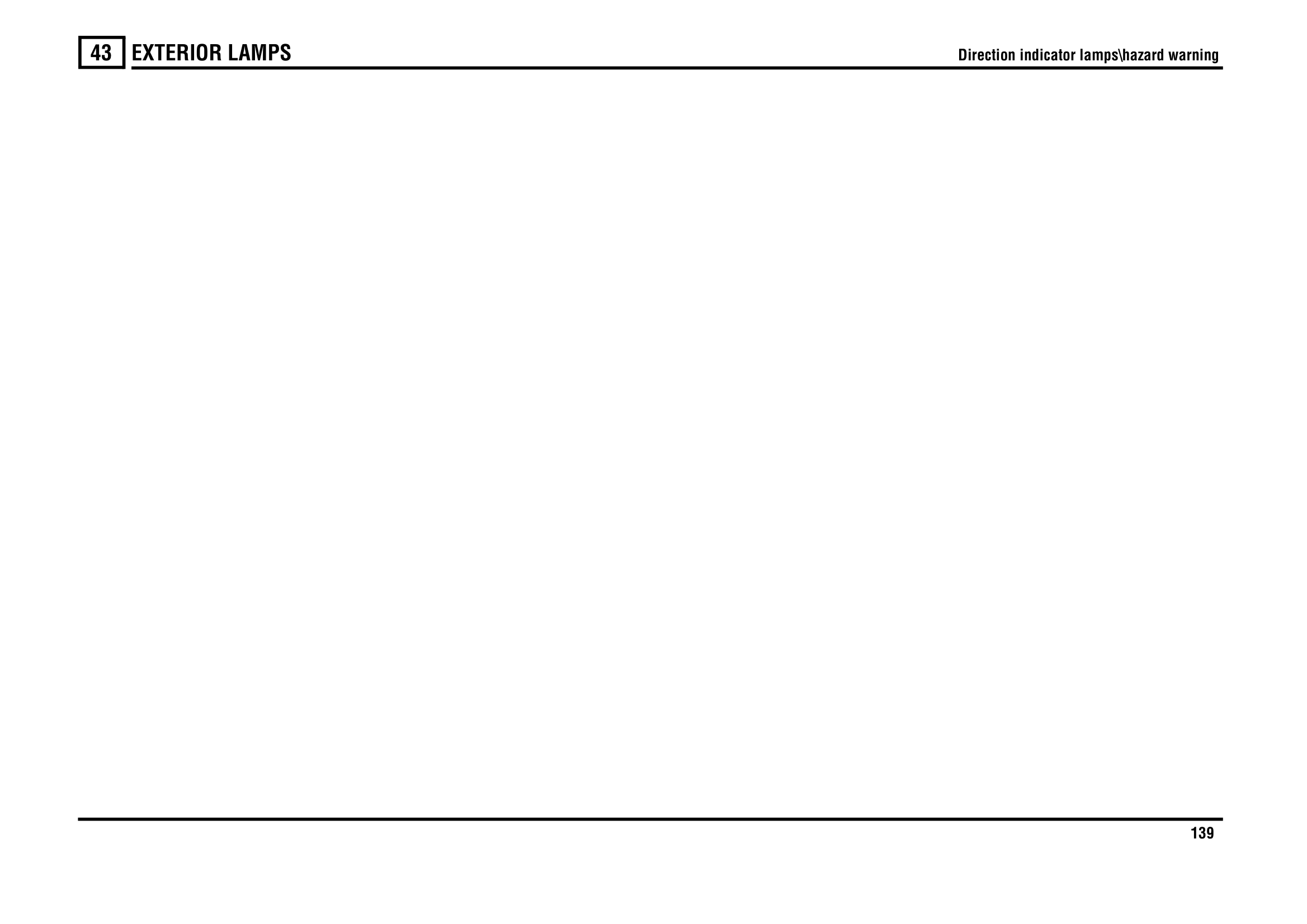 Exterior Lamps circuit diagram