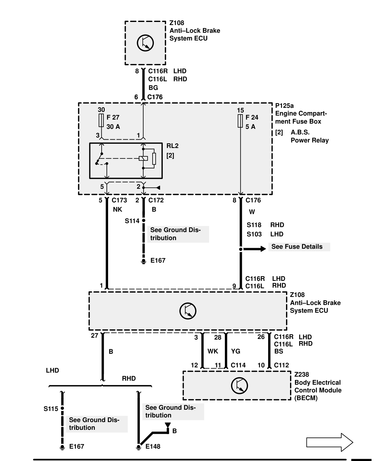 Anti-Lock Brake System – Circuit Diagram