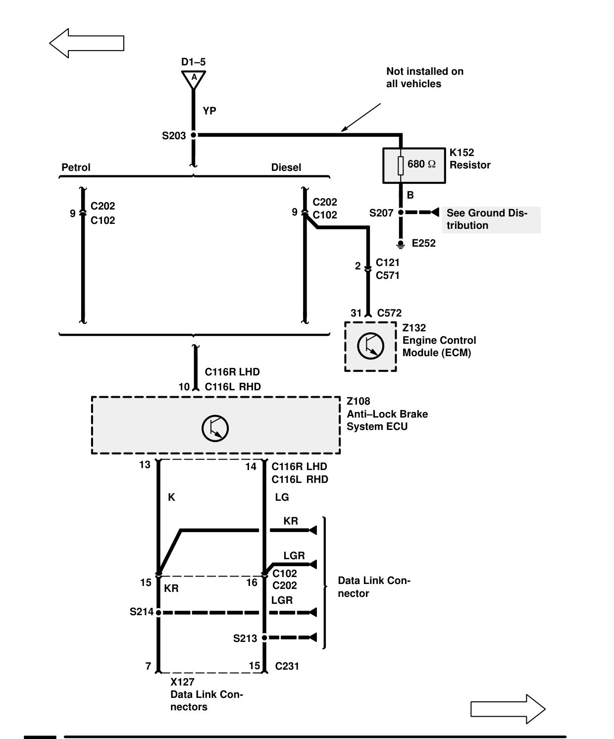Anti-Lock Brake System – Circuit Diagram