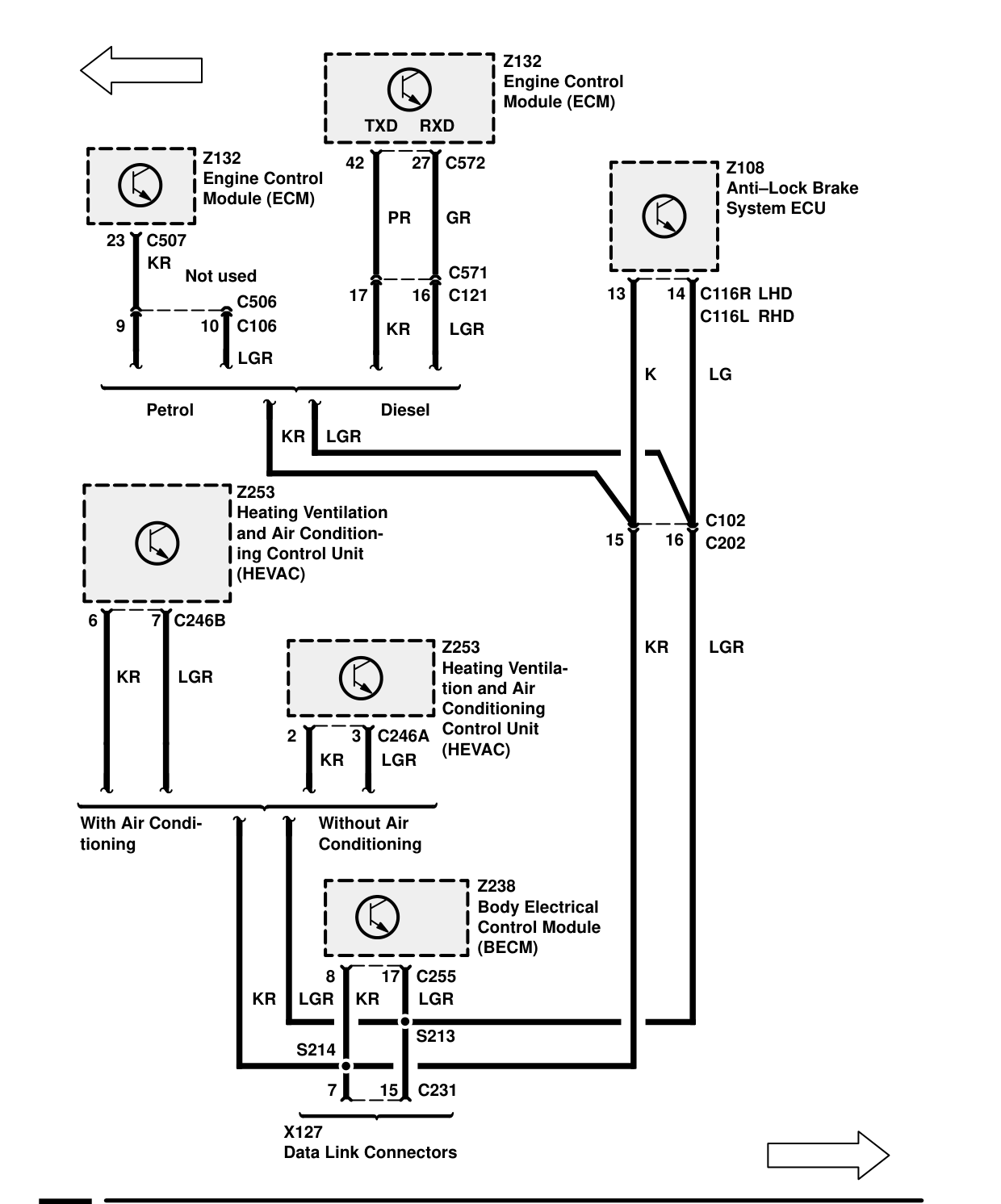 Data Link Connector – Circuit Diagram