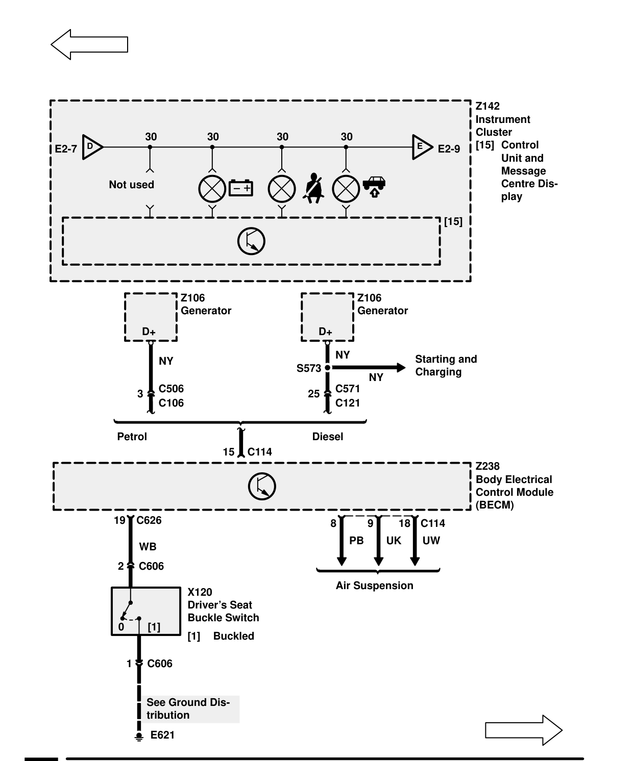 Warnings And Indicators – Circuit Diagram
