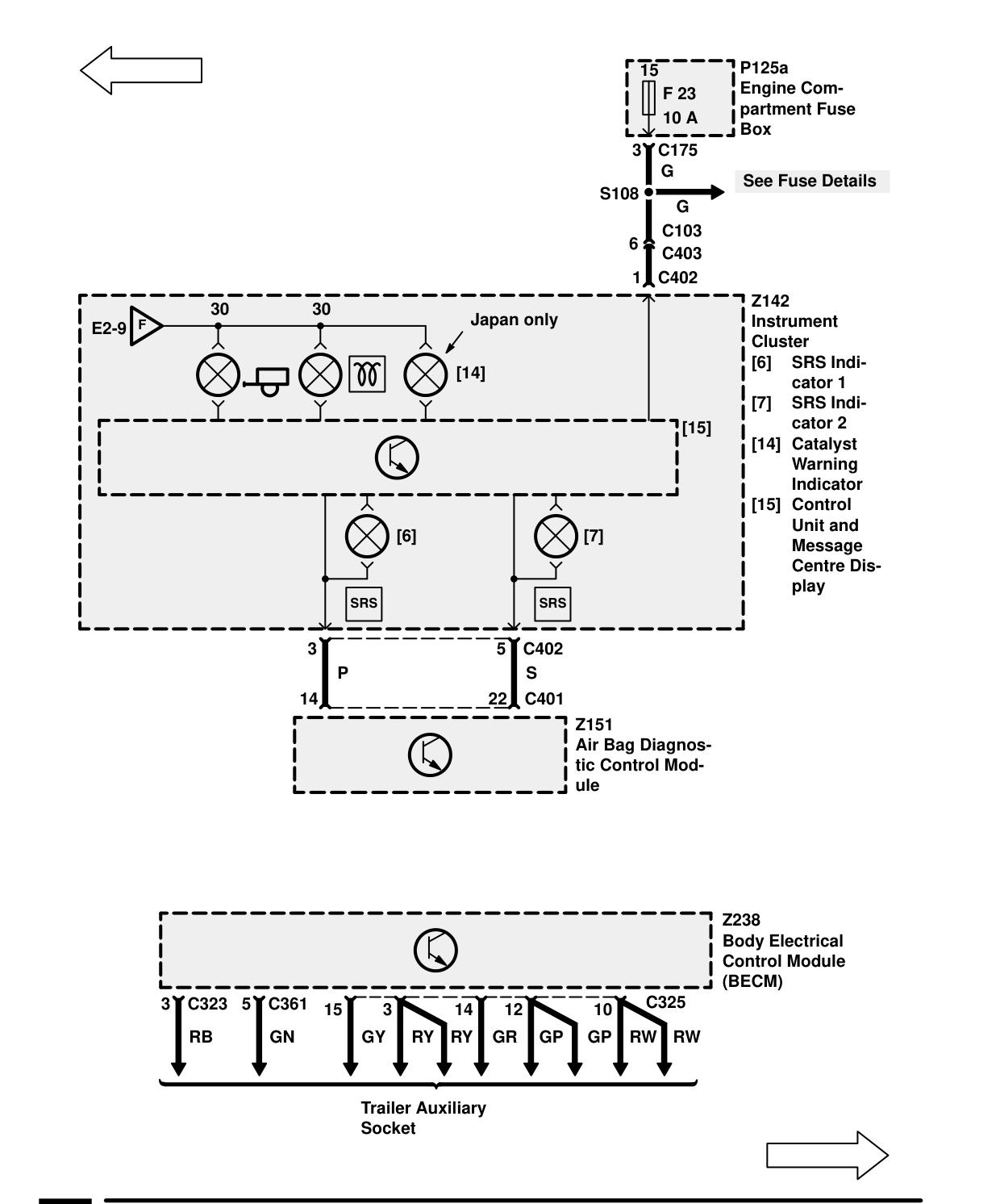 Warnings And Indicators – Circuit Diagram