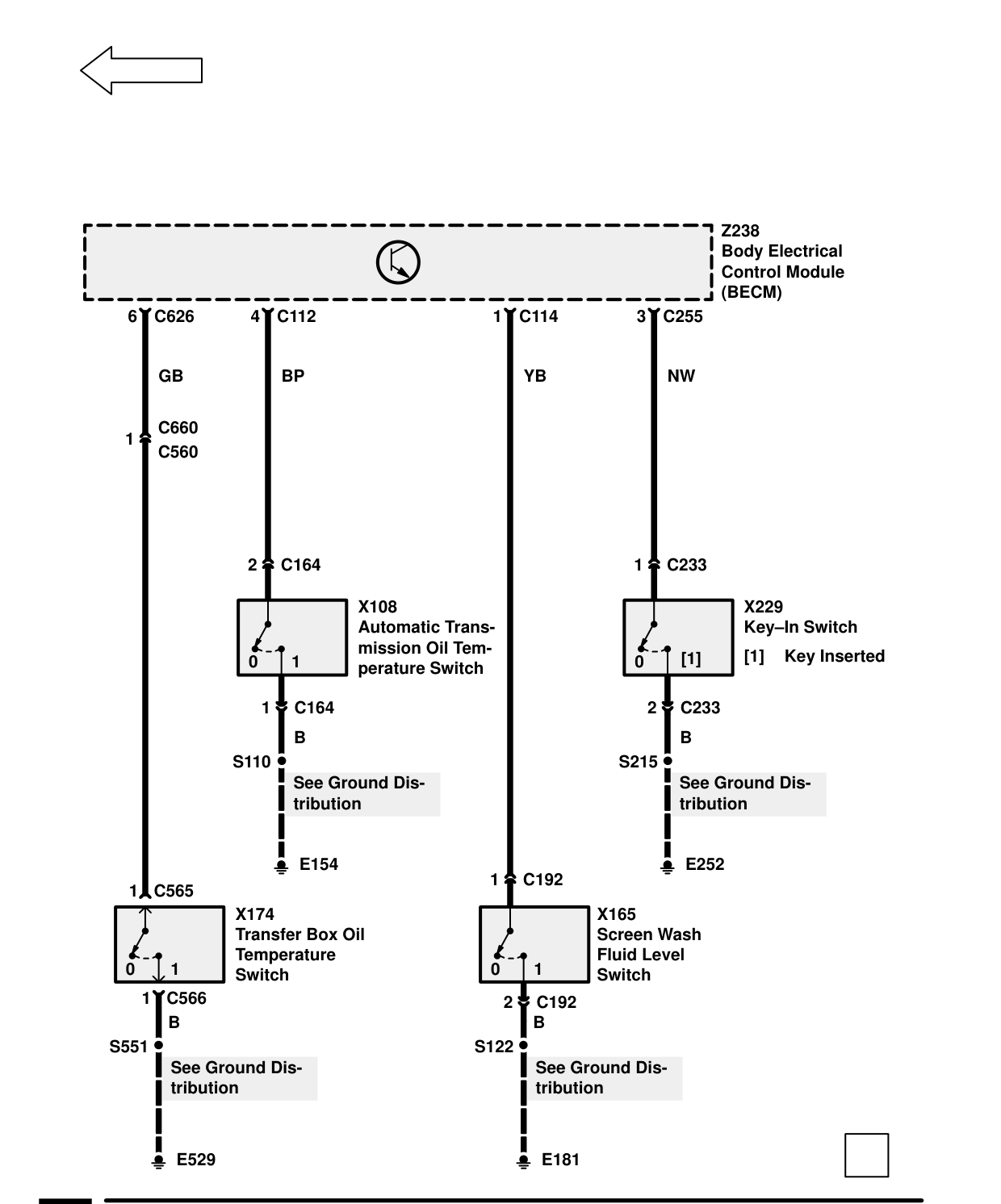 Warnings And Indicators – Circuit Diagram