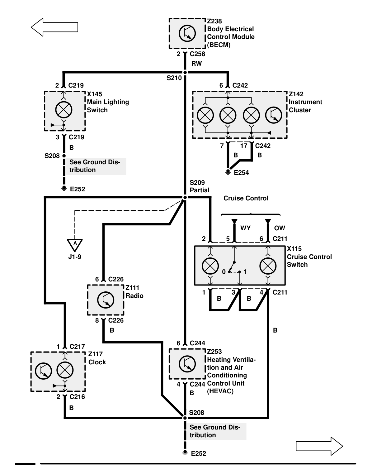 Interior Lamps – Circuit Diagram