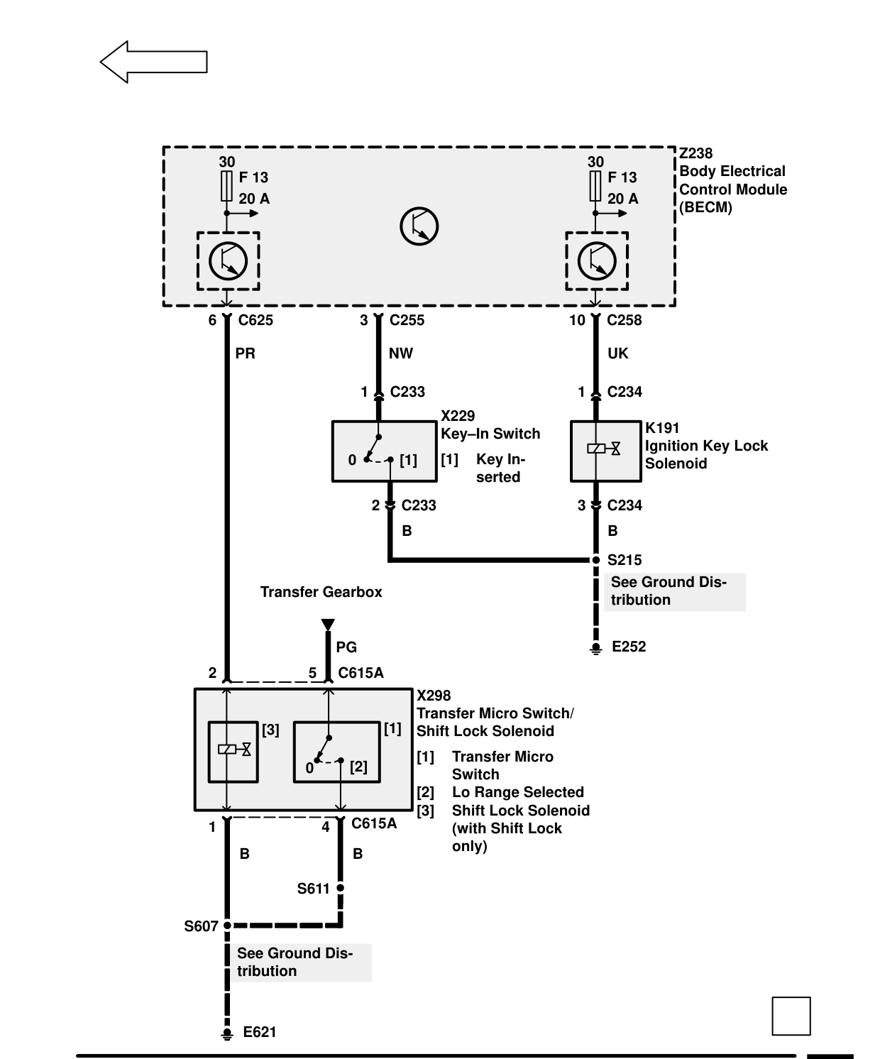 Ignition And Shift Interlock – Circuit Diagram