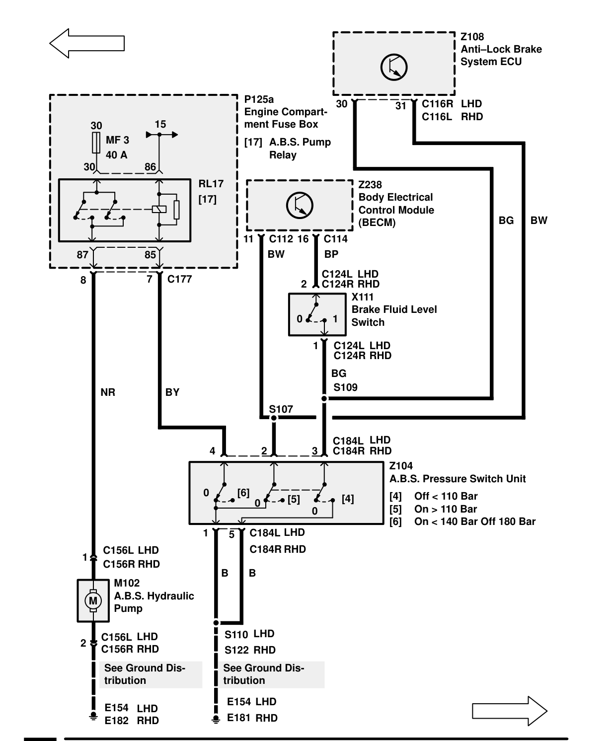 Anti-Lock Brake System – Circuit Diagram
